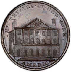 Picture of 1797 NEW YORK THEATRE PENNY PR64+ Brown