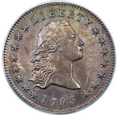 Picture of 1795 FLOWING HAIR $1, 2 LEAVES MS62 