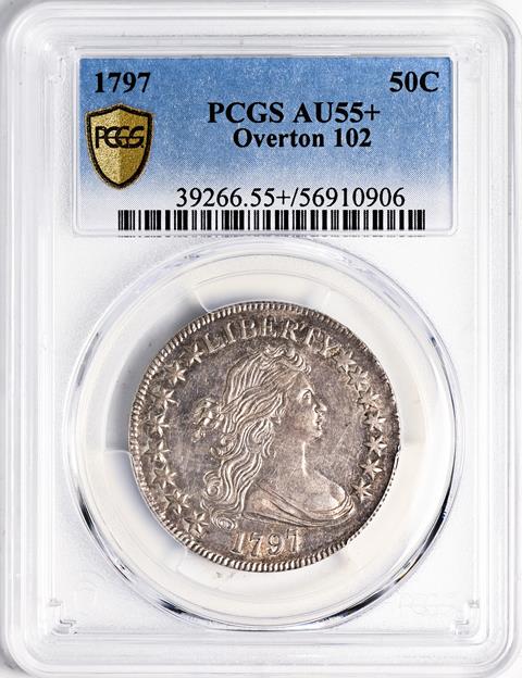 Picture of 1797 DRAPED BUST 50C MS55+ 