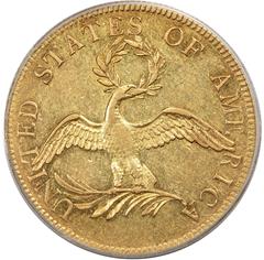 Picture of 1795 DRAPED BUST $10, 13 LEAVES, SMALL EAGLE AU55 