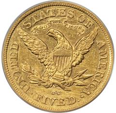 Picture of 1878-CC LIBERTY $5 AU50 