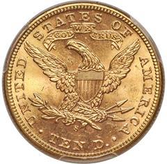 Picture of 1900-S LIBERTY HEAD $10 MS65 