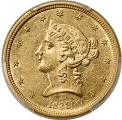 Picture of 1839-D LIBERTY $5 MS60 