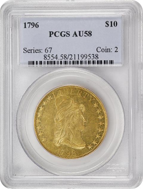 Picture of 1796 DRAPED BUST $10 AU58 