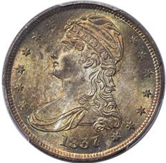 Picture of 1837 CAPPED BUST 50C, REEDED EDGE MS65+ 