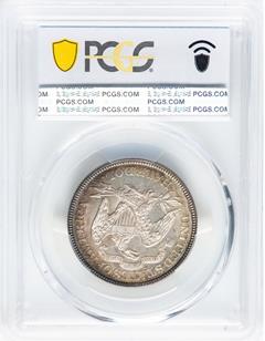 Picture of 1891 LIBERTY SEATED 50C, MOTTO MS67 