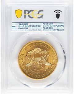 Picture of 1860 LIBERTY HEAD $20 MS63+ 
