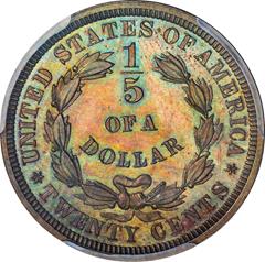 Picture of 1875 20C J-1408 PR65 Brown