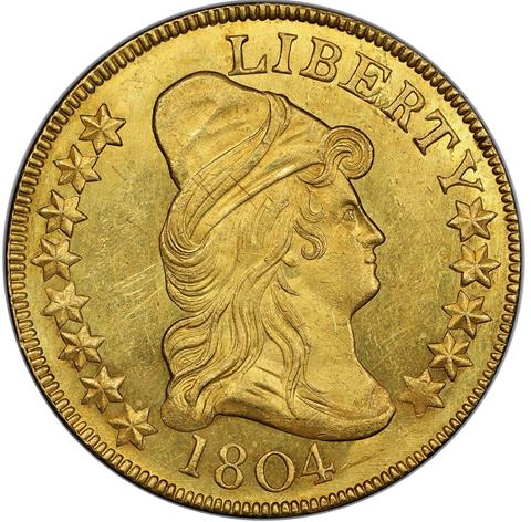 1804 DRAPED BUST $10