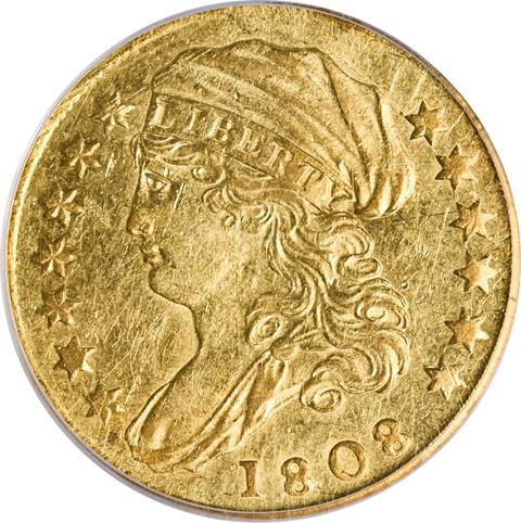 1808 CAPPED BUST $2.5