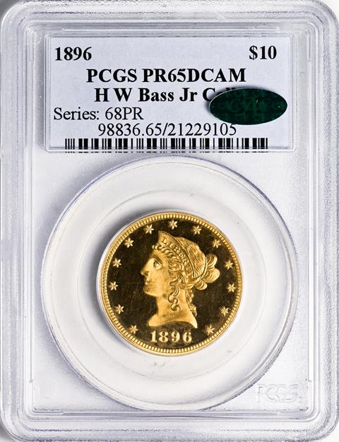 Picture of 1896 LIBERTY HEAD $10 PR65 Deep Cameo