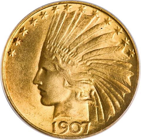 1907 INDIAN $10