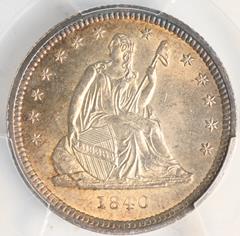 Picture of 1840 LIBERTY SEATED 25C, DRAPERY MS64+ 