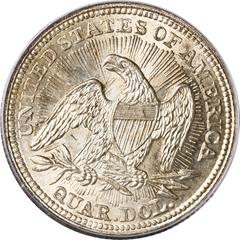 Picture of 1853/4 LIBERTY SEATED 25C, ARROWS AND RAYS MS65 