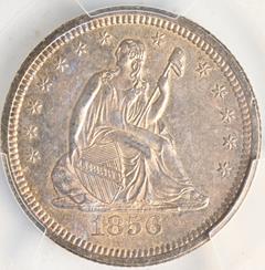 Picture of 1856-S LIBERTY SEATED 25C, NO MOTTO MS63 
