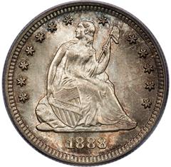 Picture of 1888-S LIBERTY SEATED 25C, MOTTO MS67 