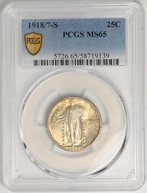 Picture of 1918-S STANDING LIBERTY 25C MS65 