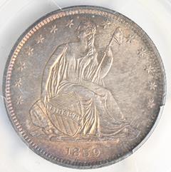 Picture of 1839 LIBERTY SEATED 50C, DRAPERY MS65 
