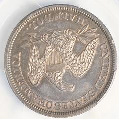 Picture of 1847/6 LIBERTY SEATED 50C, NO MOTTO MS62 