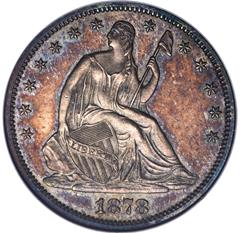 Picture of 1878-S LIBERTY SEATED 50C, MOTTO MS65 