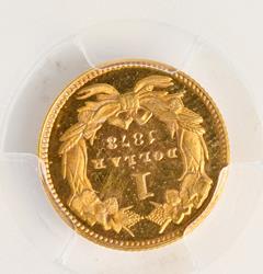 Picture of 1878 GOLD G$1, TYPE 3 PR65 Cameo