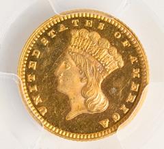 Picture of 1878 GOLD G$1, TYPE 3 PR65 Cameo