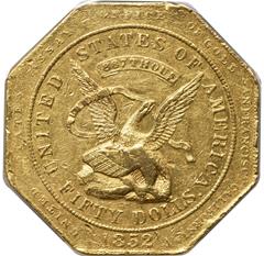 Picture of 1852 887 ASSAY $50 AU58 