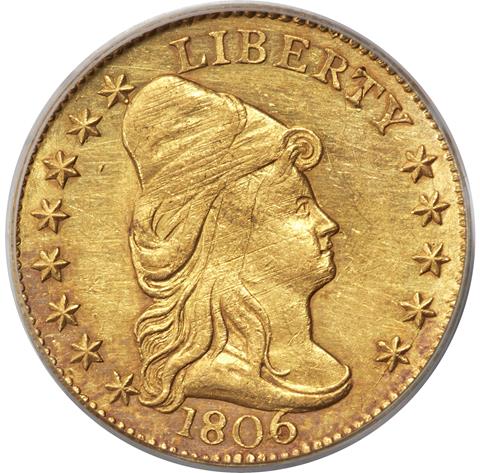 1806/4 DRAPED BUST $2.5