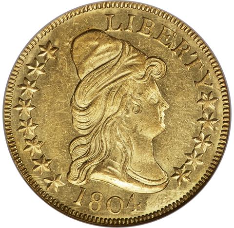 1804 DRAPED BUST $10