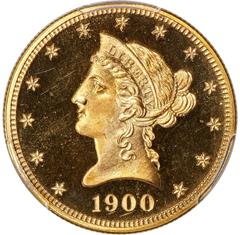 Picture of 1900 LIBERTY HEAD $10 PR66+ Deep Cameo