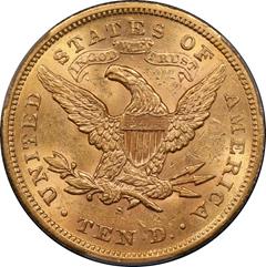 Picture of 1872-S LIBERTY HEAD $10 MS61 