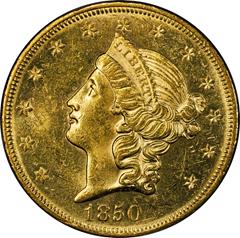 Picture of 1850-O LIBERTY HEAD $20 MS60 
