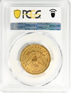 Picture of 1866-S LIBERTY $10, NO MOTTO AU55+ 