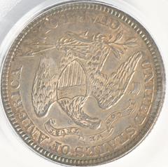 Picture of 1873 LIBERTY SEATED 25C, NO ARROWS, CLOSED 3 AU58 