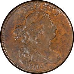 Picture of 1804 DRAPED BUST 1C AU53 Brown