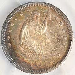 Picture of 1855-O LIBERTY SEATED 25C, ARROWS MS64 