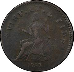 Picture of 1787 NOVA EBORAC COPPER, SMALL HEAD VF30 Brown