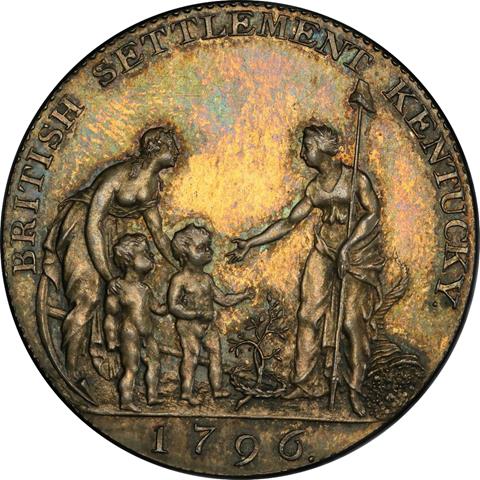 Picture of 1796 MYDDELTON, SILVER TOKEN PR64  Picture of 1796 MYDDELTON, SILVER TOKEN PR64