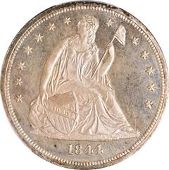 Picture of 1844 LIBERTY SEATED S$1, NO MOTTO PR65 