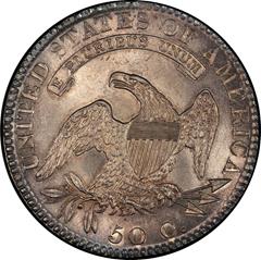 Picture of 1820/19 CAPPED BUST 50C, SQUARE BASE 2 MS65 