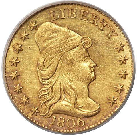 1806/4 DRAPED BUST $2.5