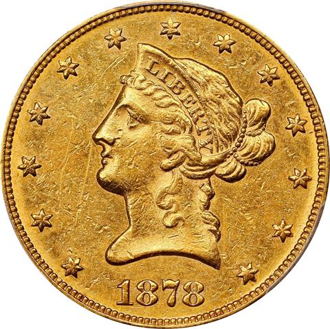 1878-CC LIBERTY HEAD $10