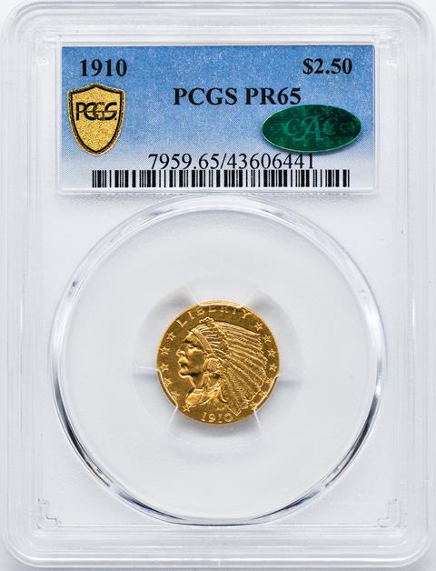 Picture of 1910 INDIAN $2.5 PR65 
