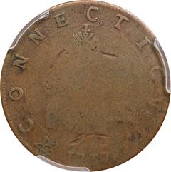 Picture of 1737 HIGLEY 3 HAMMERS, CONNECTICVT 3P VF20 