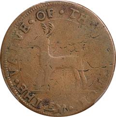 Picture of 1737 HIGLEY 3 HAMMERS, CONNECTICVT 3P VF20 