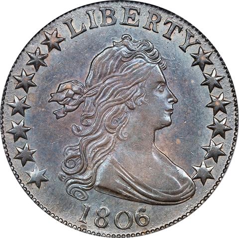1806/5 DRAPED BUST 50C