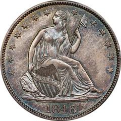 Picture of 1846 LIBERTY SEATED 50C, MEDIUM DATE MS65 