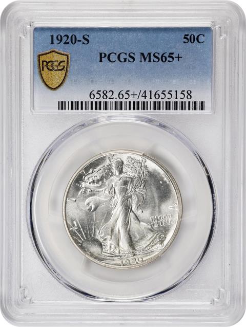 Picture of 1920-S WALKING LIBERTY 50C MS65+ 