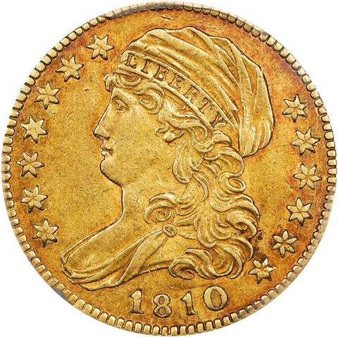 1810 CAPPED BUST $5
