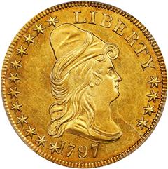 Picture of 1797 DRAPED BUST $10, SMALL EAGLE MS61 